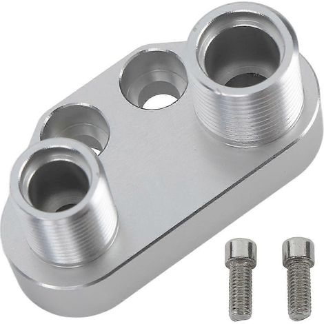 Adaptador de compresor de CA, adaptador recto de aluminio mecanizado para compresor Sanden SD7B10 7176 (1/5)
