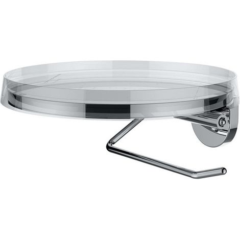 Porte papier toilette KARTELL 185 x 185 mm disque décoratif incolore LAUFEN