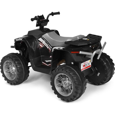 Quad elettrico per bambini 12v con fari mini quad elettrico con musica e clacson quad per bambini a 4 ruote 28 5 kmh per bambini dai 3 anni nero 88306349 88306349 88306349 88306349 88306349 88306349 8