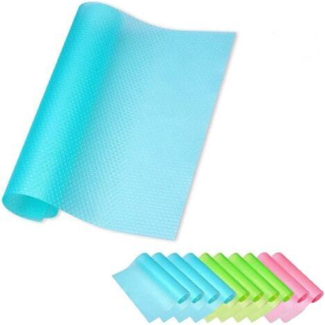10 PCS Réfrigérateur Pad Salade Veg Liner Frais Tablettes Non Slip Réfrigérateur Tapis Lavable DIY Placard Tapis De Chaussures Tapis De Table Tapis De Tiroir Tapis (1/5)