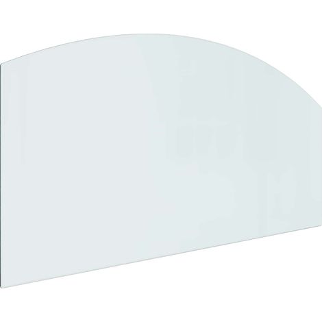 Feuerstelle Glasplatte Transparent 120 x 60 cm Glas vidaXL
