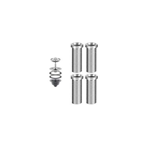 Lot de 4 vis creuses pour évier, vis creuses pour bonde à panier à tamis 45 mm, vis creuse en acier inoxydable, panier d'évier, évier de cuisine, tamis à panier à panier, vis pour évacuations de valve (1/5)