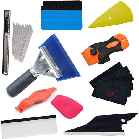Kit Covering Outils de Film de fenêtre de Voiture Vinyle, Vitrage de véhicules de Protection Window Film Car Emballage Teinte Vinyle Installation de l'outil: raclettes, grattoirs, Film Cutters (1/5)