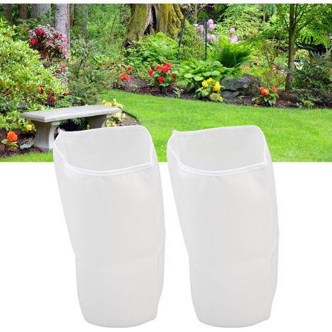 Couvercle extérieur du préfiltre à air à charbon actif de 2/6 pouces, revêtement en coton filtrant blanc aiguilleté (1/5)