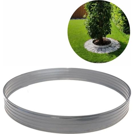 Anneau d'arbre en alu hauteur 100 mm Diamètre 1.2 m Bordure Jardin Bordures de Jardin (1/5)