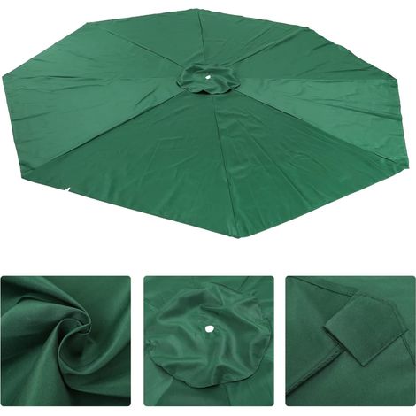 Housse de rechange pour parasol 3M 8 nervures avec aérations pour parasols en porte-à-faux Parasols à mât décalé Tous les parapluies de jardin Tissu polyester épais imperméable aux ultraviolets (1/5)