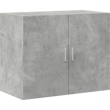 Maison Exclusive - Mobile a Parete Grigio Cemento 80x42,5x64 cm Legno Multistrato