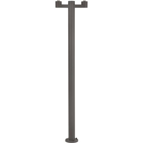 Faro Structure - Lampadaire extérieur à 2 ampoules gris foncé - Base seulement IP44, E27 (1/2)
