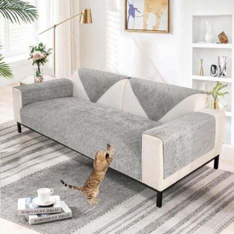 Thick L-Shaped Sofa Cover for 1/2/3/4 Seater Sofas, Protective Sofa Cover, Universal Non-Slip Sofa Cover (1/4)