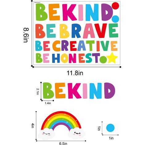 Decoration murale autocollante - 3 feuilles - Phrases inspirantes anglaises - Modèle enfant garçon - Motifs vinyles détachables pour maison, kindergarten et nursery (1/5)