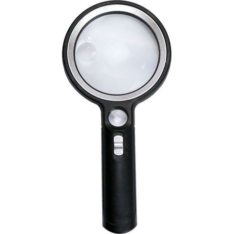 Tragbare Lupe 5x, 13x, 20x, UV-Licht mit 30 LEDs zum Lesen und Prüfen (1/5)