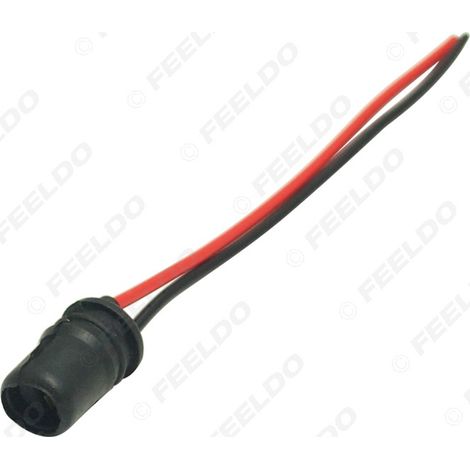 Douille pour ampoule LED de voiture T10 W5W 147, connecteur avec fiche en caoutchouc souple et câble LED T10.