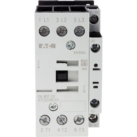 Contacteur de puissance 3p+1O 7.5kW/400V/AC3 EATON DILM17-01(24V50HZ)