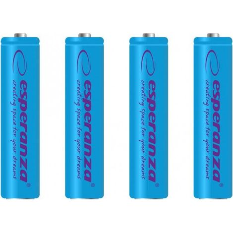 Esperanza rechargeable batteries ni mh aaa 1000mah 4pcs blue (1/2)