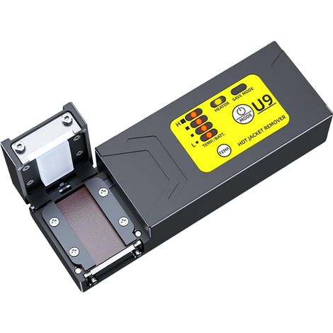 Dénudeur de Fibre Thermique U9, Outil de Dénudage de Chauffant Efficace pour Fibre en, avec Outil de Fusion de Batterie au Lithium (UE) (1/5)