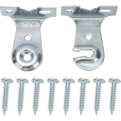 2 jeux de supports pour stores enrouleurs, accessoires pour rideaux d'intérieur, fixations pour stores enrouleurs (1/4)