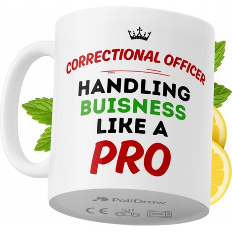 Lustige Tasse für Justizvollzugsbeamte – Kaffee- oder Teetasse mit witzigem Textdesign – ideal für Geburtstage, Namenstage, Feiertage und besondere Anlässe. Hochwertige Tasse für Zuhause, Büro und Arb