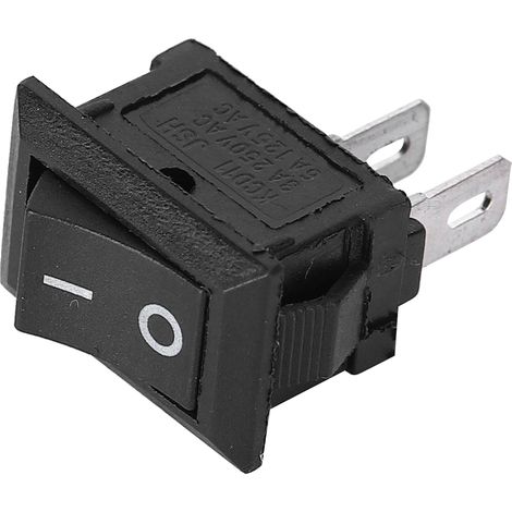 Lot de 20 interrupteurs à bascule 2 broches marche/arrêt 2 positions KCD11 Accessoires pour appareils ménagers Noir (1/5)