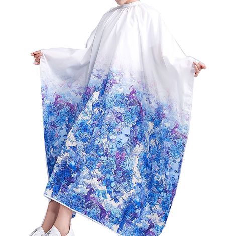 Cape À Couper Les Cheveux - Imperméable Léger - Ajustable Par Boutons Pression - Pour Salon Ou Usage Domestique - 1 Pièce (1/5)