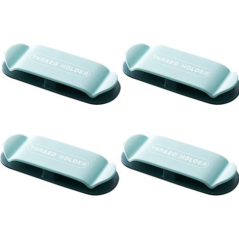 Support Câble - Fixation Adhésive Sans Perçage - Pour Prises Électriques et Câbles - Surface Lisse - 4 Pièces (1/5)