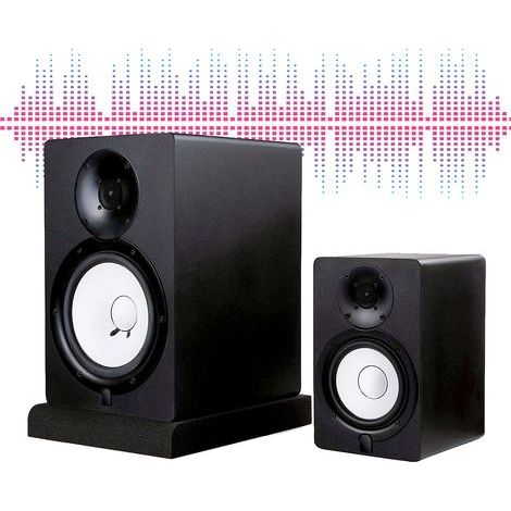 2Pads en mousse acoustique haute densité pour moniteurs de studio, isolation phonique efficace. (1/5)
