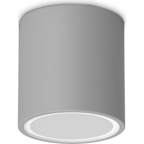 Ideal Lux Lampada da soffitto moderna Techo 1 luce GU10 IP54 grigio metallo/vetro (1/3)