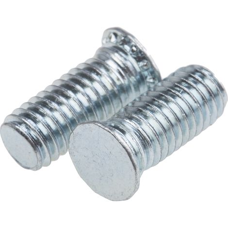 Goujon autosertissable RS PRO Acier Galvanisé et passivé, M5, longueur: 12mm ( Prix pour Sachet de 50 )