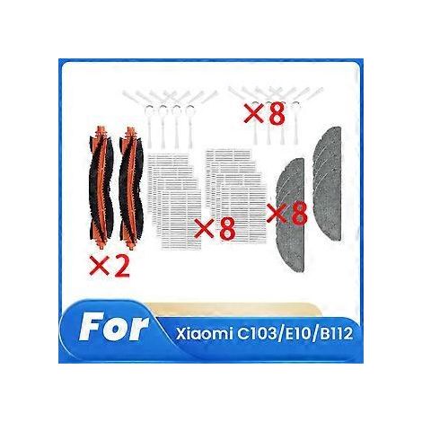 26 pièces pour aspirateur robot laveur C103/E10/B112, accessoires 3C Enhanced Edition : brosse principale, filtre, etc. (1/5)