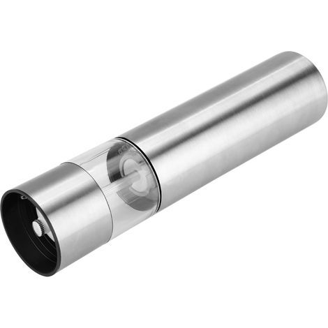 Elektrische Salz- und Pfeffermühle aus Edelstahl, Mahlgrad einstellbar, batteriebetrieben, 2er-Set (1/5)