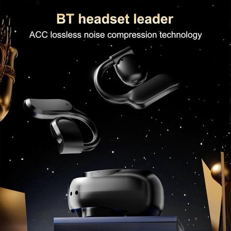 Kabellose Ohrhörer mit Ohrbügel, Bluetooth 5.4, Musik-Kopfhörer mit geringer Latenz, Gaming-Headset mit Touch-Steuerung, IP-Schutz