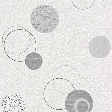Rasch  Das Beste (2025)  475906  Vliestapete  Muster & Motive  10.05 x 0.53 m  Weiß  Schwarz  Wohnzimmer  Flur  Büro  Küche  Wohnräume