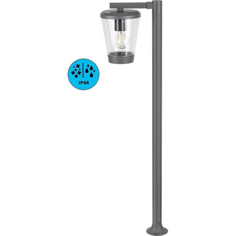 Wegenlockt Savano Aluminium Antracite E27 40W IP44 L: 27 cm H: 98 cm Ø16 cm Dimmabile (1/5)