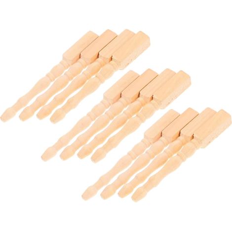 12pièces Lot Table Miniatures pour Maison De Poupée Supports Bois pour Meubles Miniatures Bureau Table Chaise (1/5)