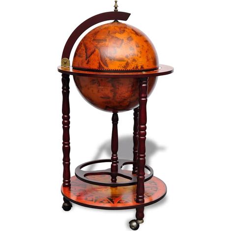 vidaXL Mueble bar de bola del mundo madera de eucalipto (1/2)