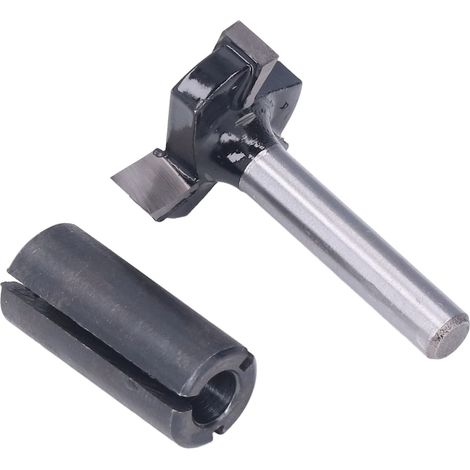 Fraise routeur 1/4po queue ronde 3 dents rainure en T kit surfacage CNC plateau sacrifice avec mandrin (1/5)