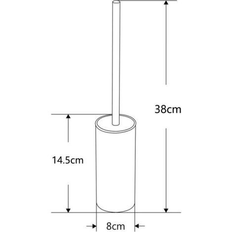 Porte-Brosse WC Rond en Acier Inoxydable doré Autonome pour Salle de Bain (doré) (1/5)