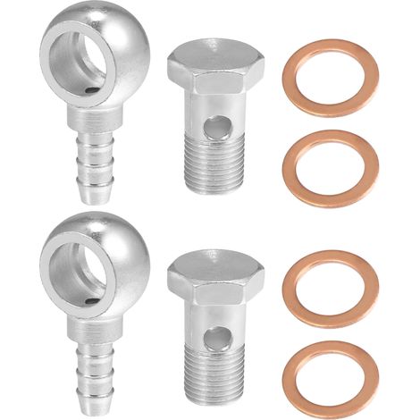 Raccord Banjo Adaptateur 16mm ID 10mm OD M16x1.5 Ton Argenté 1pc (1/5)