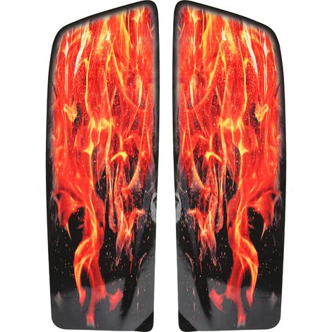 Autocollants 3D universels imperméables pour moto, 2 pièces, accessoires décoratifs colorés (1/5)