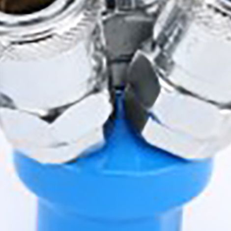 Raccord rapide pour tuyau d'air comprimé, résistant à l'usure et à la corrosion, collecteur d'air pour compresseur, raccord pneumatique, connecteur rond à 3 voies (1/5)