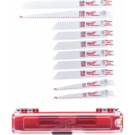 Estuche de plástico 10 hojas de sable - 10pcs Sawzall Set (1/2)