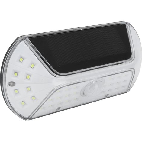 Wasserdichte LED-Solarwandleuchte mit Bewegungserkennung, reinweiße Außenbeleuchtung für Garten, Terrasse und Einfahrt (1/5)
