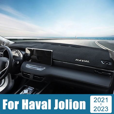 (Avec HUD Noir RHD) Convient aux Haval Jolion 2021, 2022, 2023 et 2024. Housse de tableau de bord avec protection solaire, tapis anti-UV et antidérapant. Accessoires inclus. (1/5)