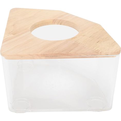Bac à Sable pour Hamster, Salle de Bain en Plastique, Toilette Sauna pour Petits Animaux, Rat du Désert (1/5)
