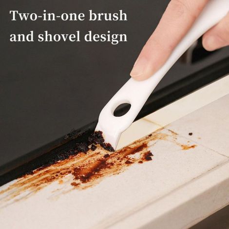 Brosse de Nettoyage Multifonctionnelle - 2pcs pour Barbecue, Cuisinière, évier, Coin Mort et Grille avec Petite Tête (1/5)