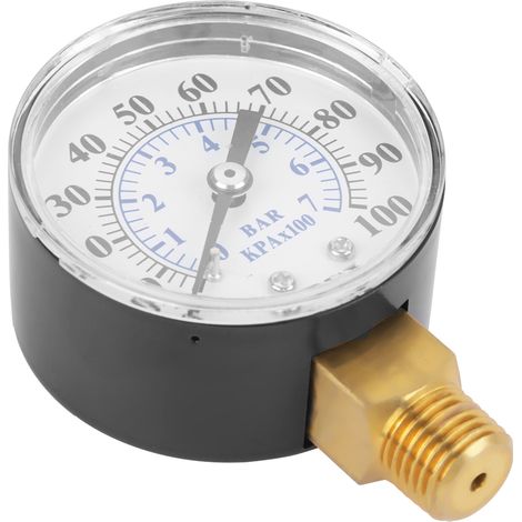 Manomètre 0-100 psi, 0-7 bar (1/5)