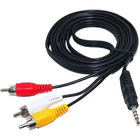 Câble AV pour lecteur DVD mobile 1 vers 3, adaptateur 1 vers 3, câble EVD pour connecter un téléviseur, rallonge spéciale (1/5)