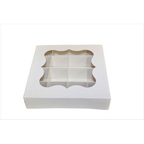 Coffret cadeau blanc transparent, boîte de présentation, boîte de rangement blanche à 16 compartiments (1/2)
