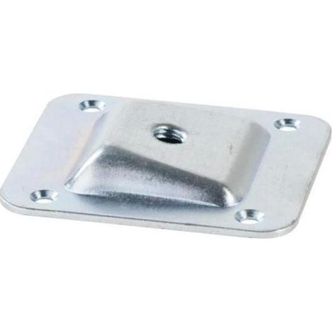 HERRAJES ALK placa inclinada. acero. zincado. para fijación , 