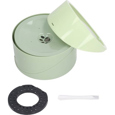 Distributeur d'eau à débit lent pour chien, anti-déversement, grande capacité, transportable en véhicule, bol d'eau anti-poussière avec filtre de rechange type 2 (1/5)