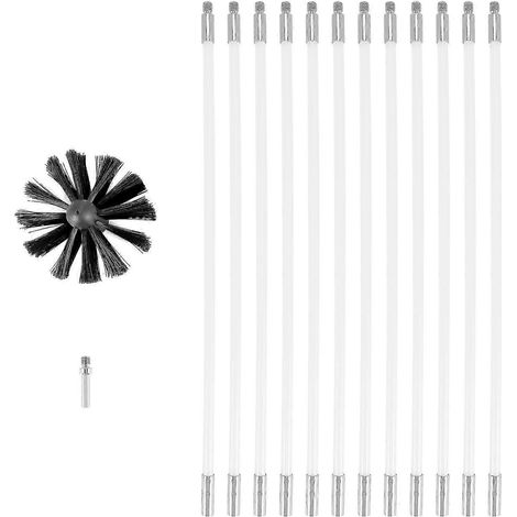 Kit de nettoyage de cheminée 14 pièces avec brosses rotatives - JXLGV (1/5)